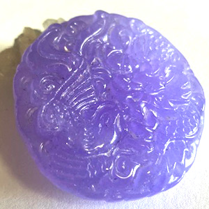 翡翠彫刻鳳凰モチーフ